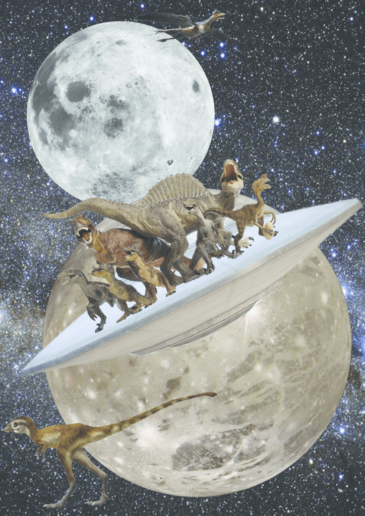 Photomontage sur la thématique de la Lune